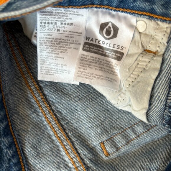 NWT Levi's Premium Wedgie Icon Jeans Size 26 Straight High Rise Button Fly - Picture 8 of 8